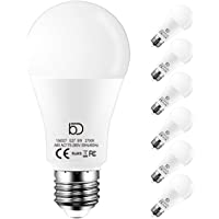 Bombilla de tornillo E27- 9W (equivalente a bombilla incandescente de 90W) 900 lúmenes- Luz Calida 2700K- bombillas de…